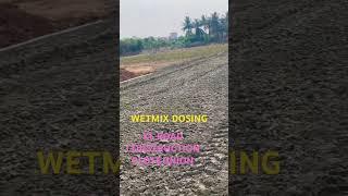 Wetmix dosing road works