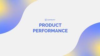 Product Performance - GoProfit App Guide