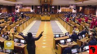 Singing And Dancing In South Africa Parliament