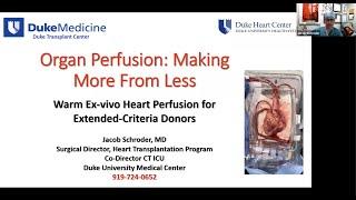 Organ Perfusion: Making More From Less – The Alliance Advanced Practice Provider Discussion Group