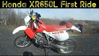 My First Ride on my Honda XR650L Dual Sport Motorcycle