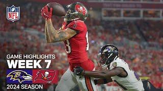 Baltimore Ravens vs. Tampa Bay Buccaneers Game Highlights | NFL 2024 Season Week 7