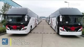 Chinese-made luxury buses delivered to Mideast market