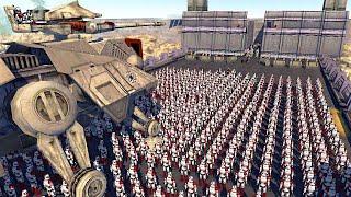 Clone Army Siege of PRISON FORTRESS! - Men of War: Star Wars Mod