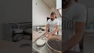 The best traditional Iranian bread with an Iranian baker