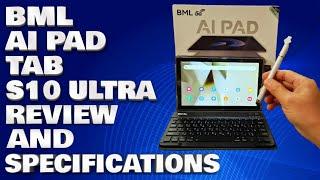 BML AI Pad Tab S10 Ultra 1TB Review And Specifications | AI Pad Tab 2025