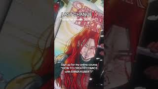LAST CHANCE to sign up for HOW TO CREATE COMICS WITH EMMA KUBERT! ️