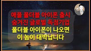 애플 폴더블 아이폰 진출이 시작되었습니다[아무도 모르는 핵심 기업] 글로벌 독점 세경하이테크