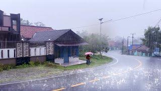 I Walking in the rain of Great Thunder in the City Red soil || Very refreshing and soothing