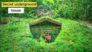 i built secret bunker in deep jungle | overnight survival | camping in india