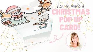 A Very Merry Christmas Pop Up Card | Platform Pop Up Card Full Tutorial