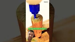 How to join two wooden round bar?
