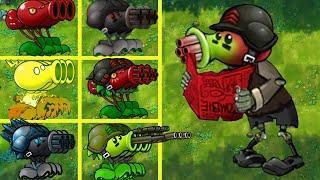 1 All Fusion Peashooter Vs 1 Ultimate Cherry Shooter - Who Will Win? PVZ 1 Fusion Challenge