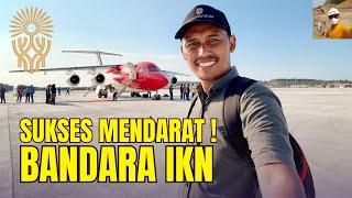 Perdana!!! Bandara IKN Sukses menyambut Pesawat Presiden Hari ini