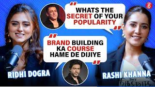 Raashii Khanna & Ridhi Dogra questions to Kartik, SRK, Salman Khan, Jr NTR, Alia Bhatt as journalist