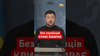 Зеленський відповів ТРАМПУ про КРИМ #shorts #зеленський #крим