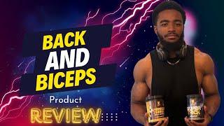 BACK & BICEPS WORKOUT l PRODUCT REVIEW l #cvmk #supps #jaymes