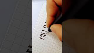 Fun calligraphy.  #satisfying #viral #calligraphy #art #shorts