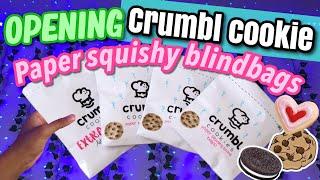 OPENING DIY CRUMBL COOKIES PAPER SQUISHY BLIND BAGS!