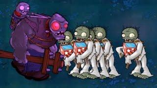 1 Giga-Gargantuar vs 5 Jack-In-The-Box Zombies Fight // Plants vs Zombies