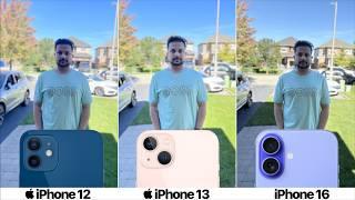 iPhone 12 vs 13 vs 16 CAMERA COMPARISON!