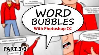 How to Draw Comic Book WORD BUBBLES with Photoshop [Part 3/3]
