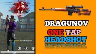 Dragunov one tap headshot trick free fire auto headshot pro tips and tricks