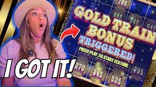 Switched Slot Machines THEN → The Gold Train Bonus! on Railroad Riches 