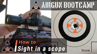 How-To Sight In A Scope - Airgun Bootcamp