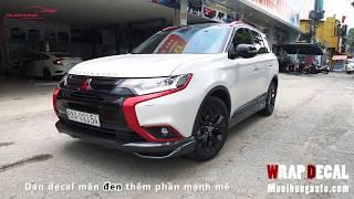 Wrap Decal xe - Dán decal xe Outlander tại Mười Hùng Auto