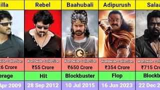 Prabhas Hit Or Flop Movie List || 2002-2024 || True Filmy Kingdom