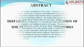 Deep Learning  - Based Classification of Soil Type Using Neural Network | Majestic Technologies