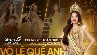 Phần trình diễn của Hoa hậu Võ Lê Quế Anh tại Chung kết Miss Grand Vietnam 2024