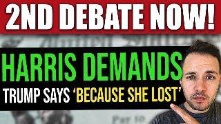 Breaking News: NOW Kamala DEMANDS 2nd Debate… Trump Says “because she lost”