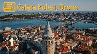 Galata Tower, Istanbul, Turkey (4k Ultra HD) Drone By Aslan özcan