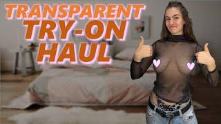 4K TRY-ON HAUL | TRANSPARENT DRESSES | LITTLE ROXY