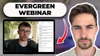 How To Create Evergreen Webinars For Beginners 2024 (Step By Step EverWebinar Tutorial)