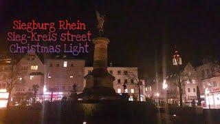 Siegburg Rhein-Sieg-Kreis, Germany  Street Christmas light ||Ailyn Willmann Vlog