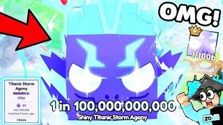 1 in 10T!  #1 SHINY TITANIC STORM AGONY… (1 IN 10,000,000,000,000) in Pets GO!