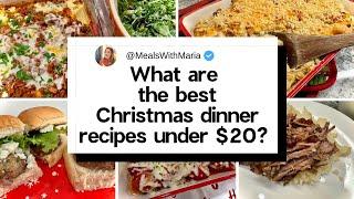 Cheap Christmas Dinner Recipes | Holiday Dinner on a Budget (Under $20!)