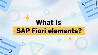 What is SAP Fiori elements?