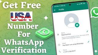 How To Get USA  Number For WhatsApp Verification