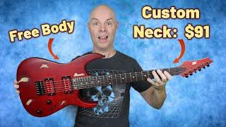 Free Guitar Body + $91 Neck = ??? #iyv #customguitar #guitarreview #madeinvietnam #customshop