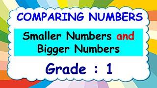 Bigger Number | Smaller Number | Basic Math for kids | Grade 1 | Maths Lesson - CBSE / NCERT