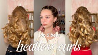 TOP 5 BEST WAYS TO DO HEATLESS CURLS