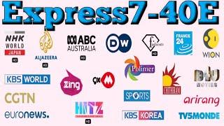 express am7 40e update !! 40e dish setting @40e channel list 2024