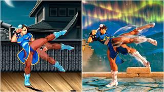 Evolution of Chun-Li Super Moves (1994-2024)