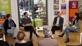 Paneltalk „Demokratie 2.0: Bibliotheken und Teilhabe“. Im Rahmen des Tags der Bibliotheken 2024