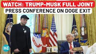 Full Video: Trump Bids Goodbye To Musk With This Gift; Tesla Boss Says This On DOGE Future