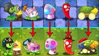 All Plants Team PVZ 1 vs PVZ 2 Full - Who Will Win? - Team Plant vs Team Plant v11.9.1